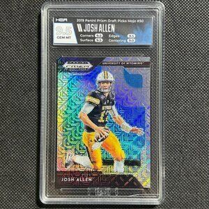 2019 Panini Prizm Draft Mojo /49 Refractor Josh Allen #50 HGA 9.5 Gem Mint